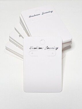 100 earring hang cards